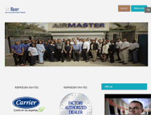 Tablet Screenshot of airmaster.com.do